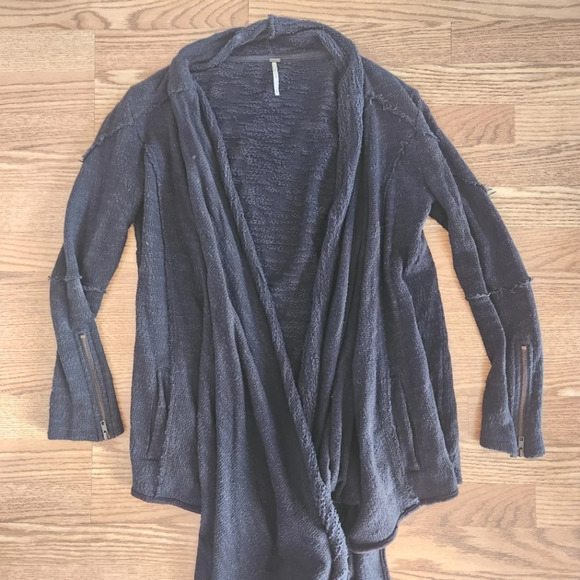 EUC Free People In The Loop Cardigan, Black, Size XS - Picture 2 of 9